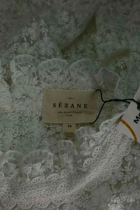 Blouse Sézane Blanc en Synthétique