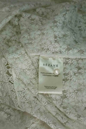 Blouse Sézane Blanc en Synthétique