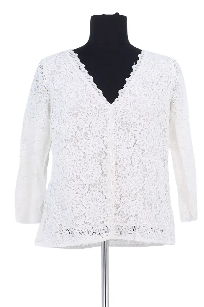 Blouse Sézane Blanc en Viscose, taille M - Seconde Main