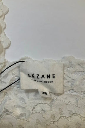 Blouse Sézane Blanc en Viscose