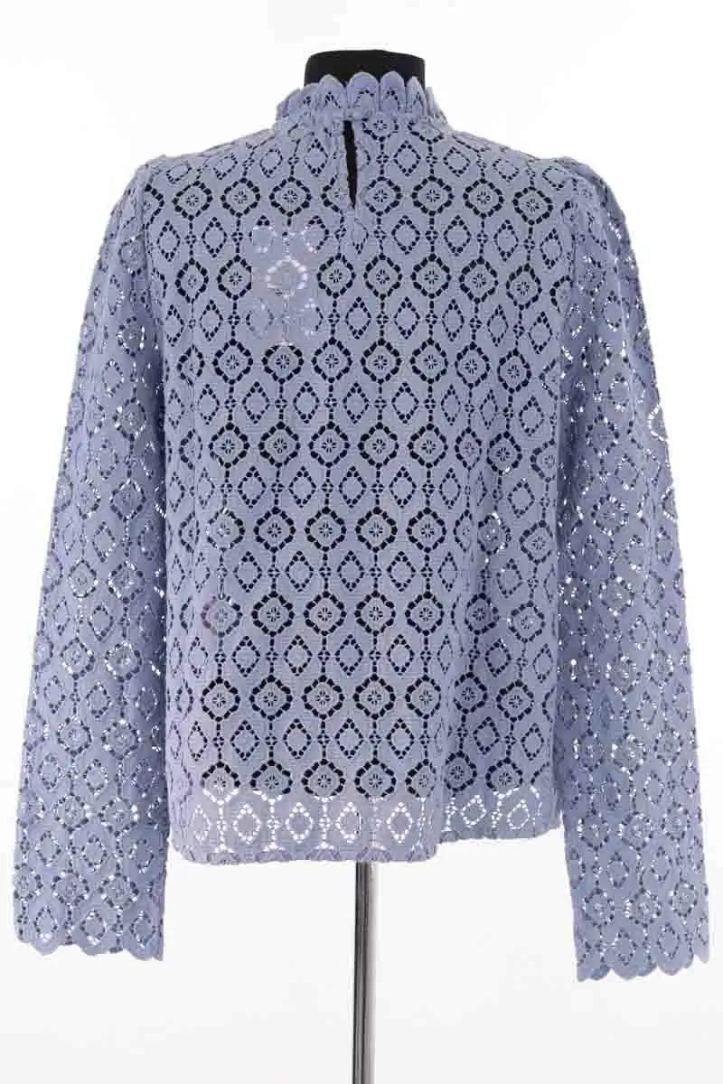 Blouse Sézane Bleu en Coton