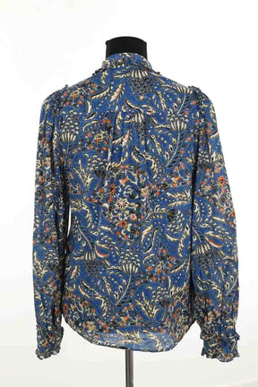 Blouse Sézane Bleu en Coton