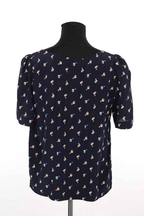 Blouse Sézane Bleu en Soie