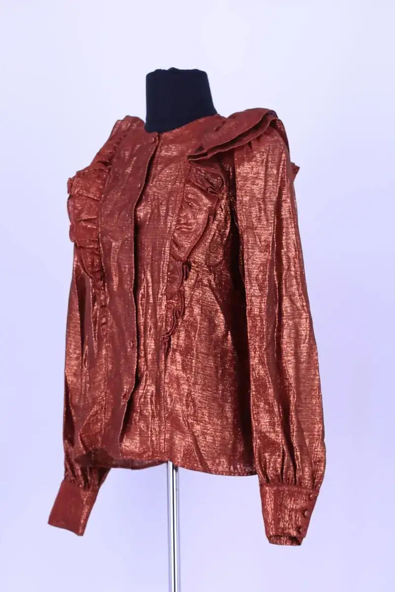 Blouse Sézane Cuivre en Viscose