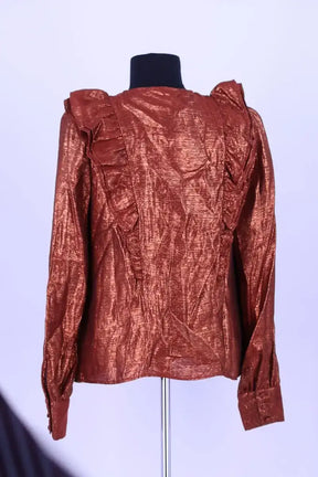 Blouse Sézane Cuivre en Viscose
