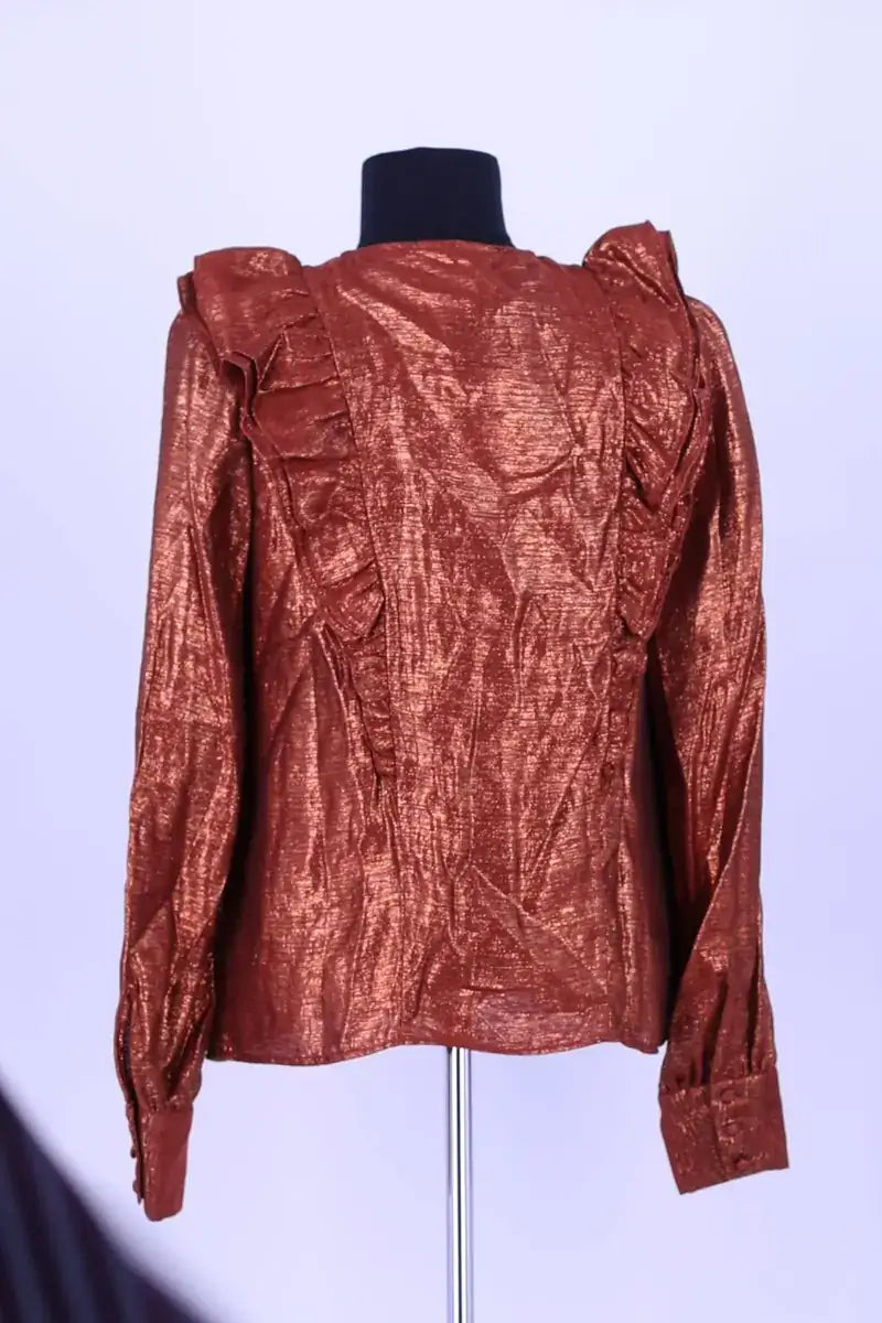 Blouse Sézane Cuivre en Viscose