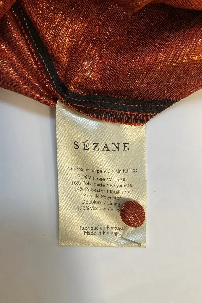 Blouse Sézane Cuivre en Viscose