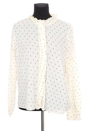 Blouse Sézane Ecru en Coton, taille M - Seconde Main