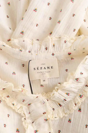 Blouse Sézane Ecru en Coton