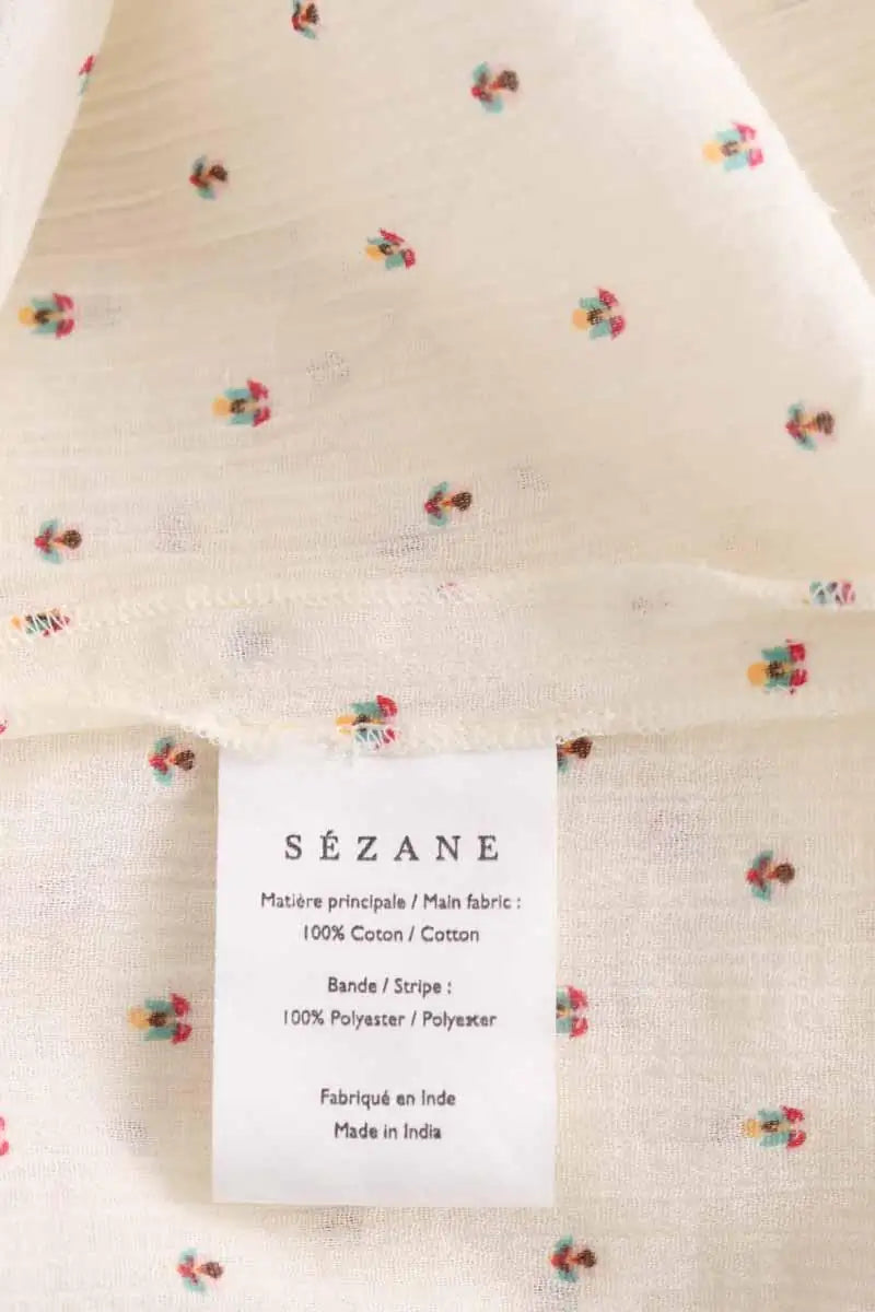 Blouse Sézane Ecru en Coton