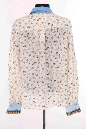 Blouse Sézane Ecru en Soie