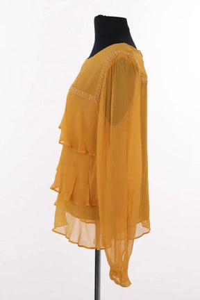 Blouse Sézane Jaune en Synthétique