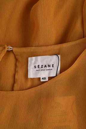 Blouse Sézane Jaune en Synthétique