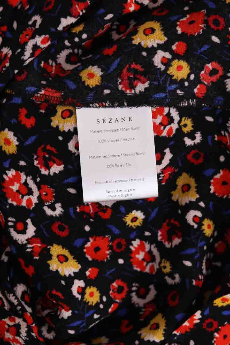 Blouse Sézane Lady imprimé petites fleurs Multicolore en Viscose
