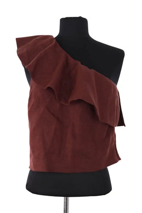 Blouse Sézane Marron en Lin, taille S - Seconde Main