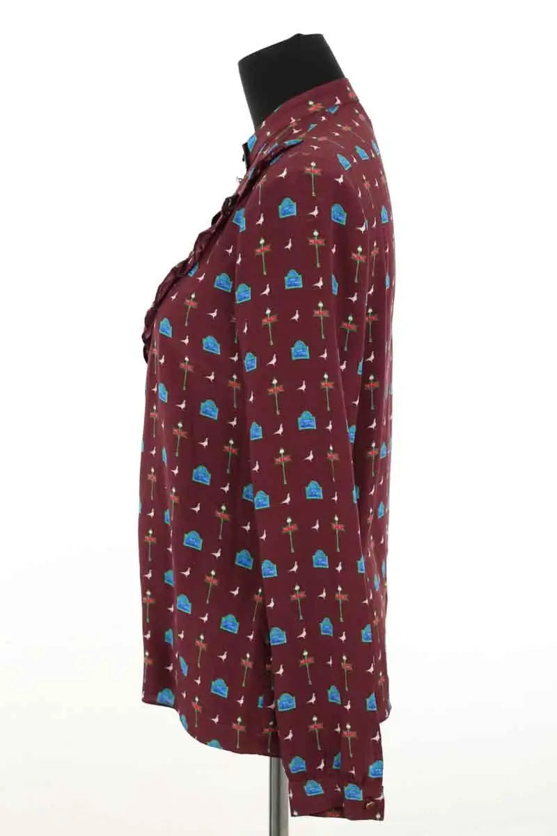 Blouse Sézane Marron en Soie