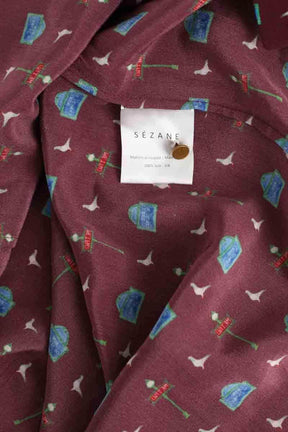 Blouse Sézane Marron en Soie