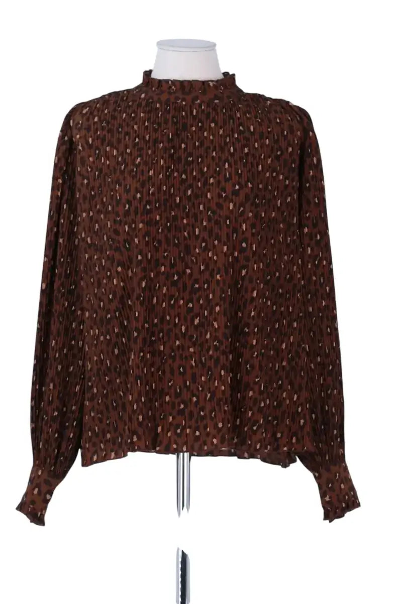 Blouse Sézane Marron en Synthétique, taille L - Seconde Main