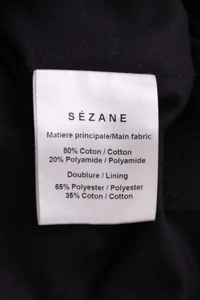 Blouse Sézane Noir en Coton