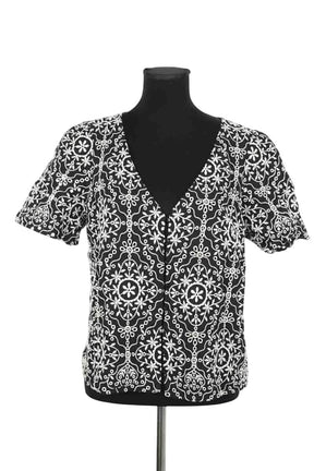Blouse Sézane Noir en Coton, taille XXL - Seconde Main