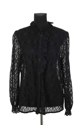 Blouse Sézane Noir en Coton, taille XXL - Seconde Main