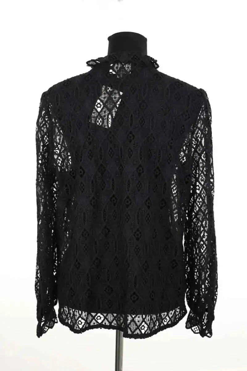 Blouse Sézane Noir en Coton