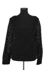 Blouse Sézane Noir en Coton, taille XXXL - Seconde Main