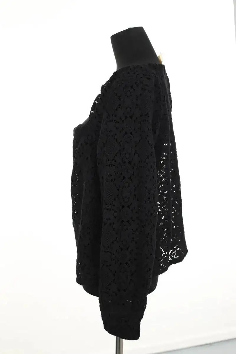 Blouse Sézane Noir en Coton