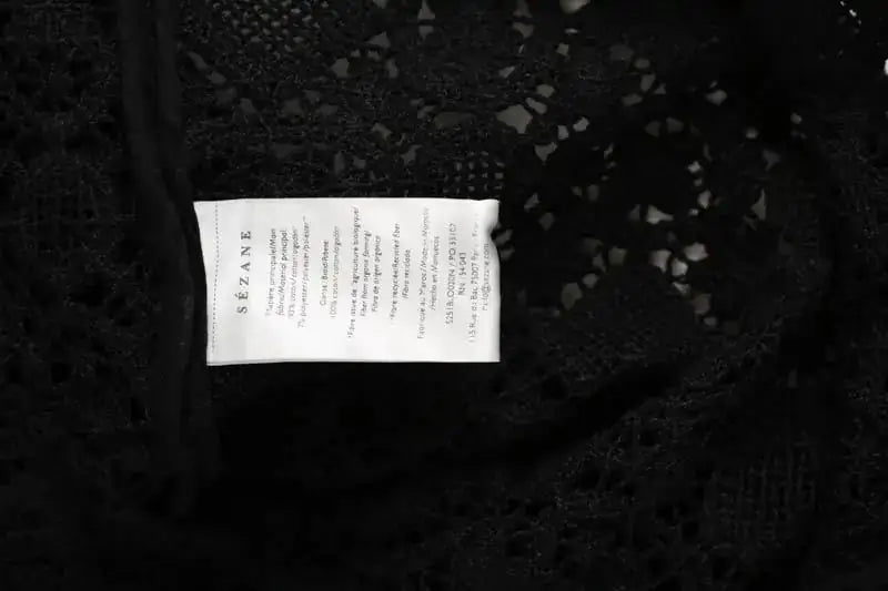 Blouse Sézane Noir en Coton