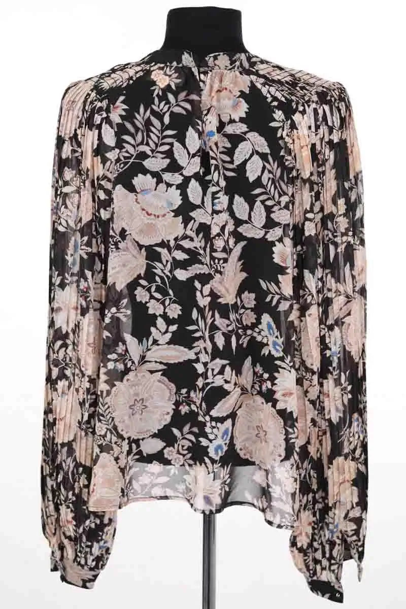 Blouse Sézane Noir en Synthétique