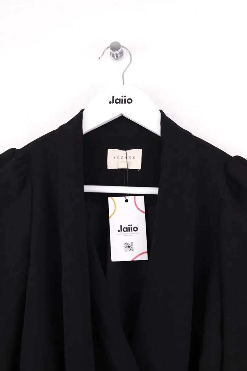 Blouse Sézane Noir en Synthétique