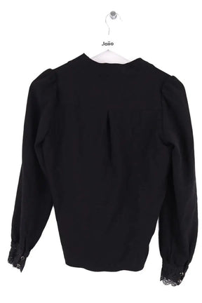 Blouse Sézane Noir en Synthétique