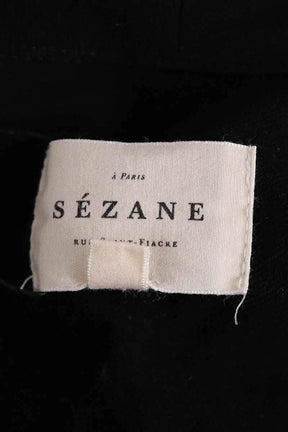 Blouse Sézane Noir en Synthétique