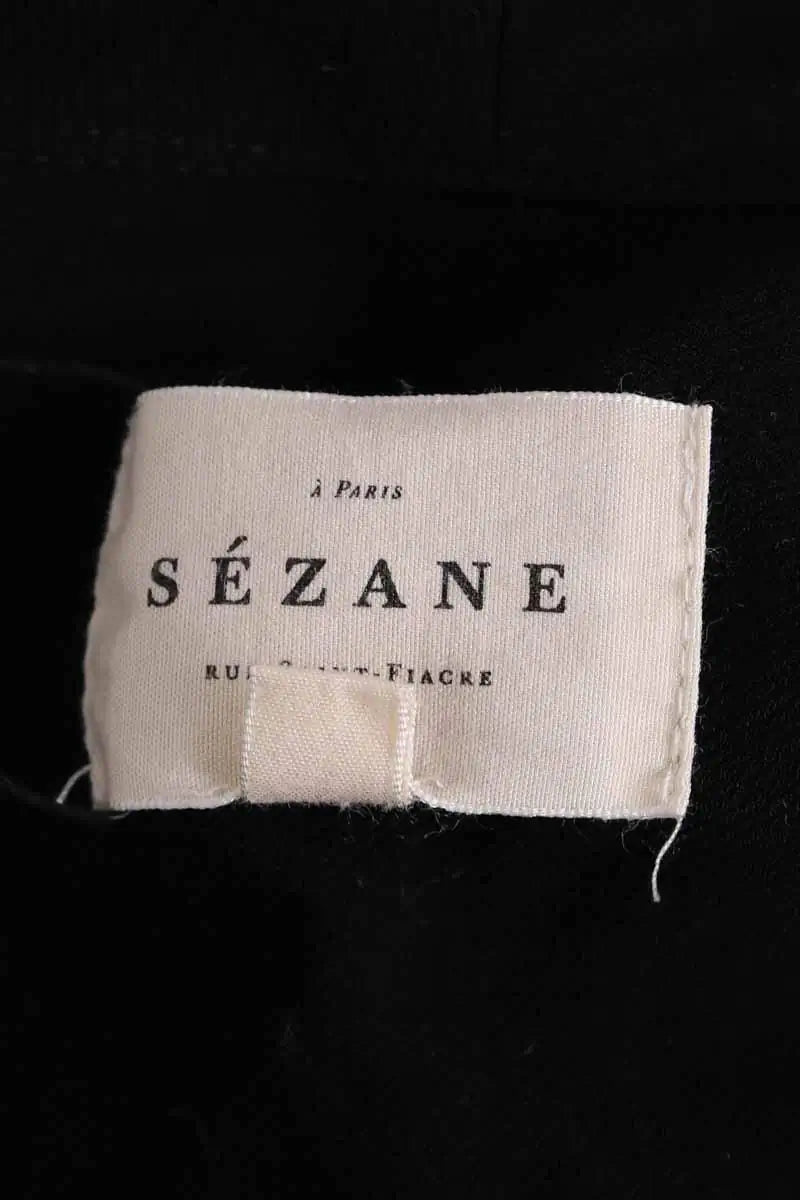 Blouse Sézane Noir en Synthétique