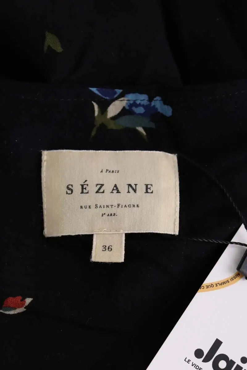 Blouse Sézane Noir en Viscose