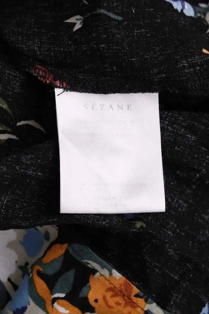 Blouse Sézane Noir en Viscose