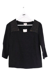 Blouse Sézane Noir en Viscose, taille S - Seconde Main
