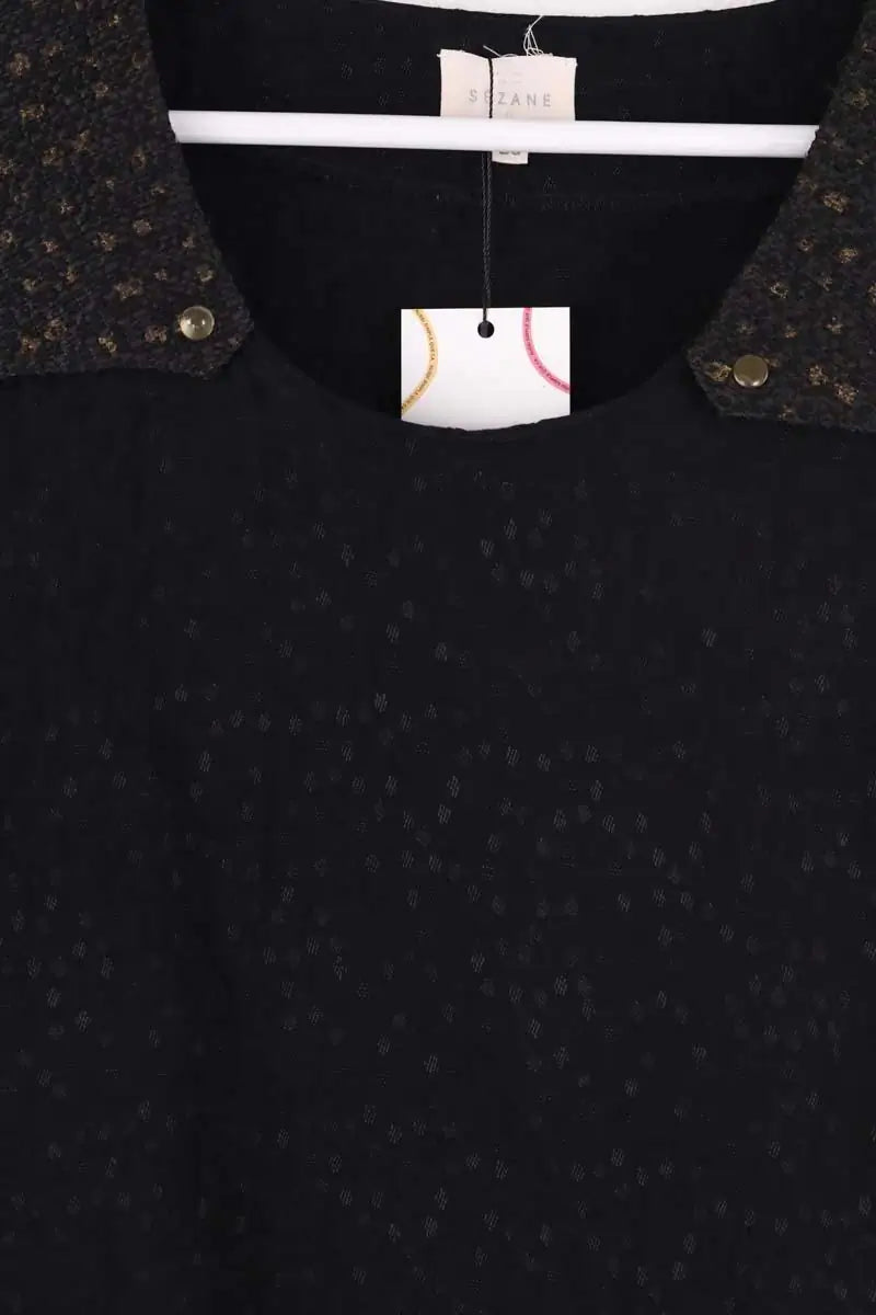 Blouse Sézane Noir en Viscose