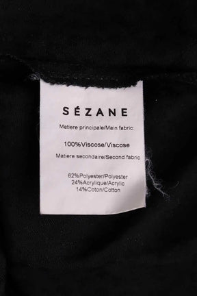 Blouse Sézane Noir en Viscose