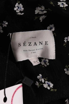 Blouse Sézane Noir en Viscose