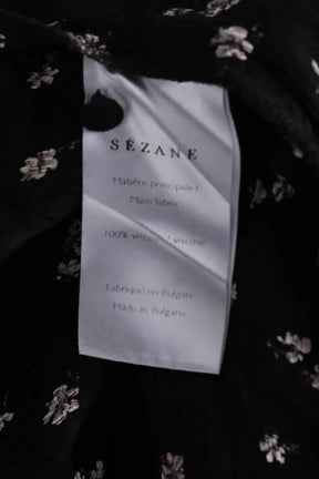Blouse Sézane Noir en Viscose