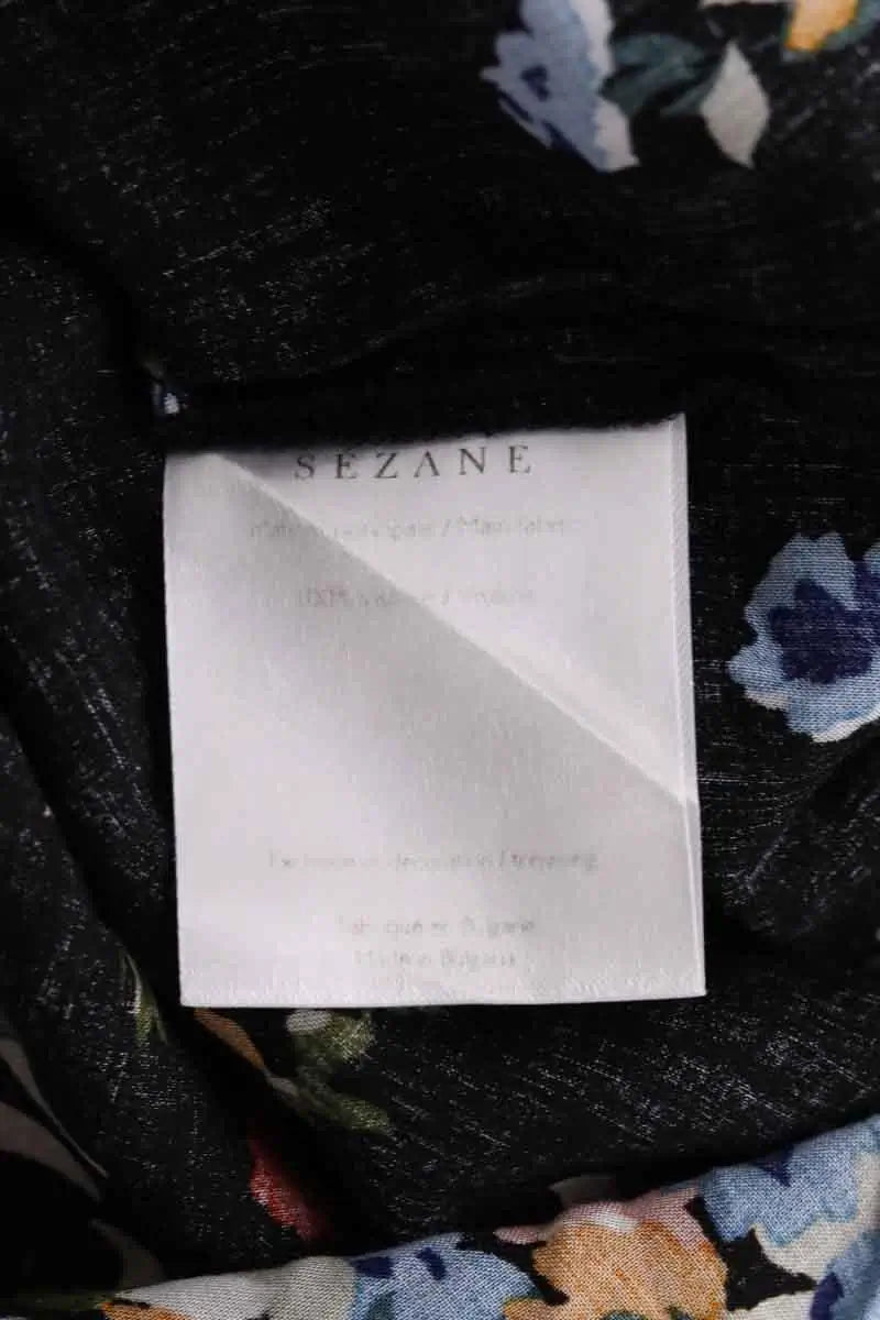 Blouse Sézane Noir en Viscose