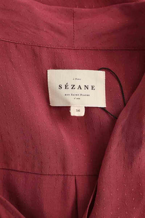 Blouse Sézane Rose en Viscose