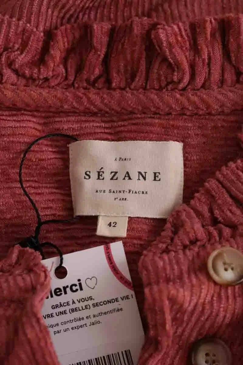 Blouse Sézane Rose en Viscose