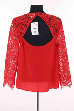 Blouse Sézane Rouge en Soie
