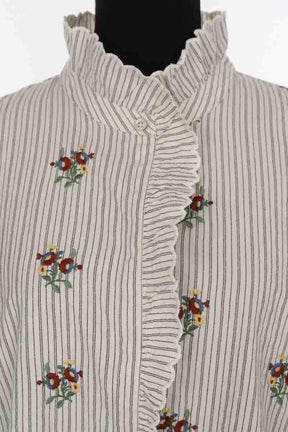Blouse Sézane Sara Ecru en Coton