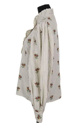 Blouse Sézane Sara Ecru en Coton