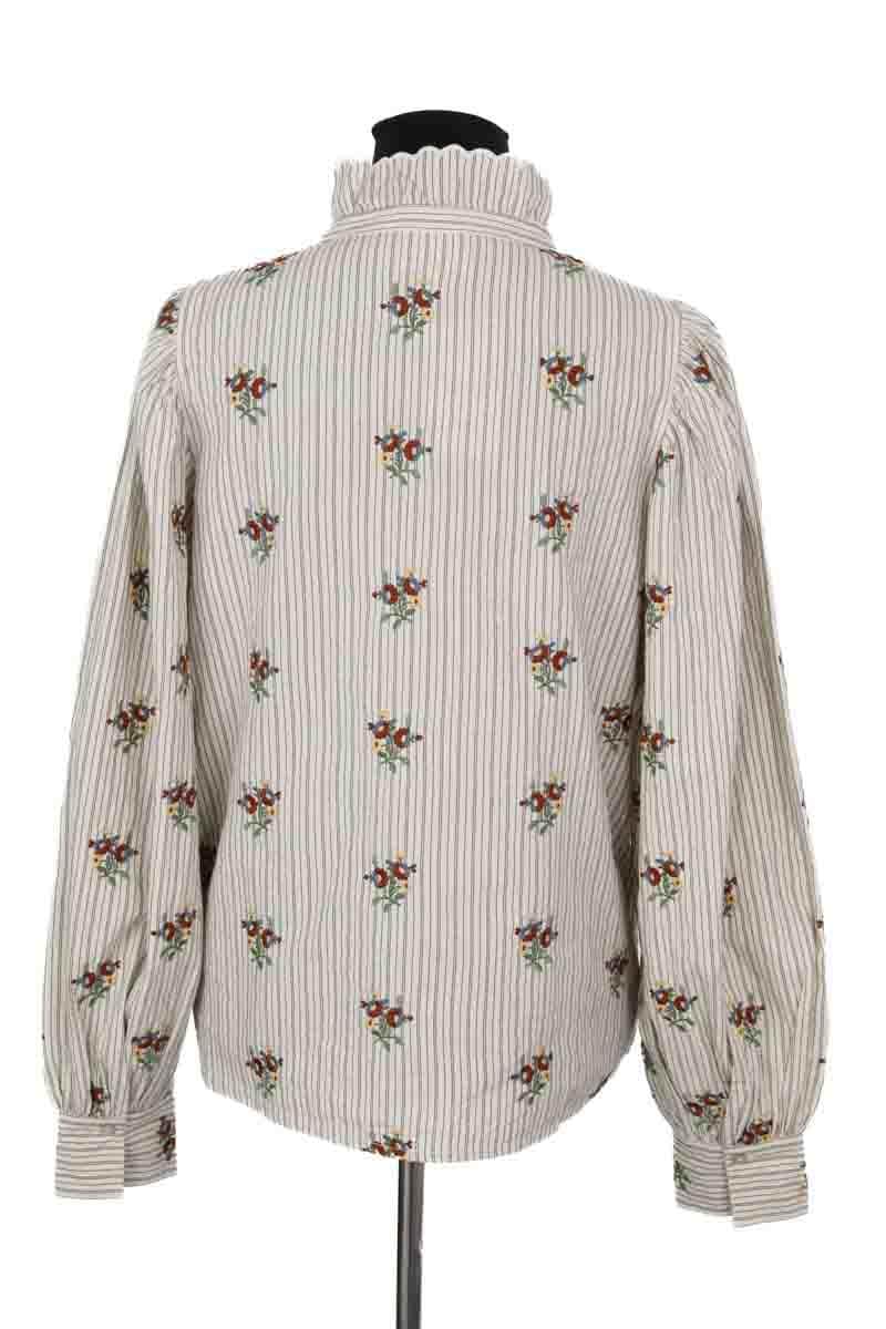 Blouse Sézane Sara Ecru en Coton