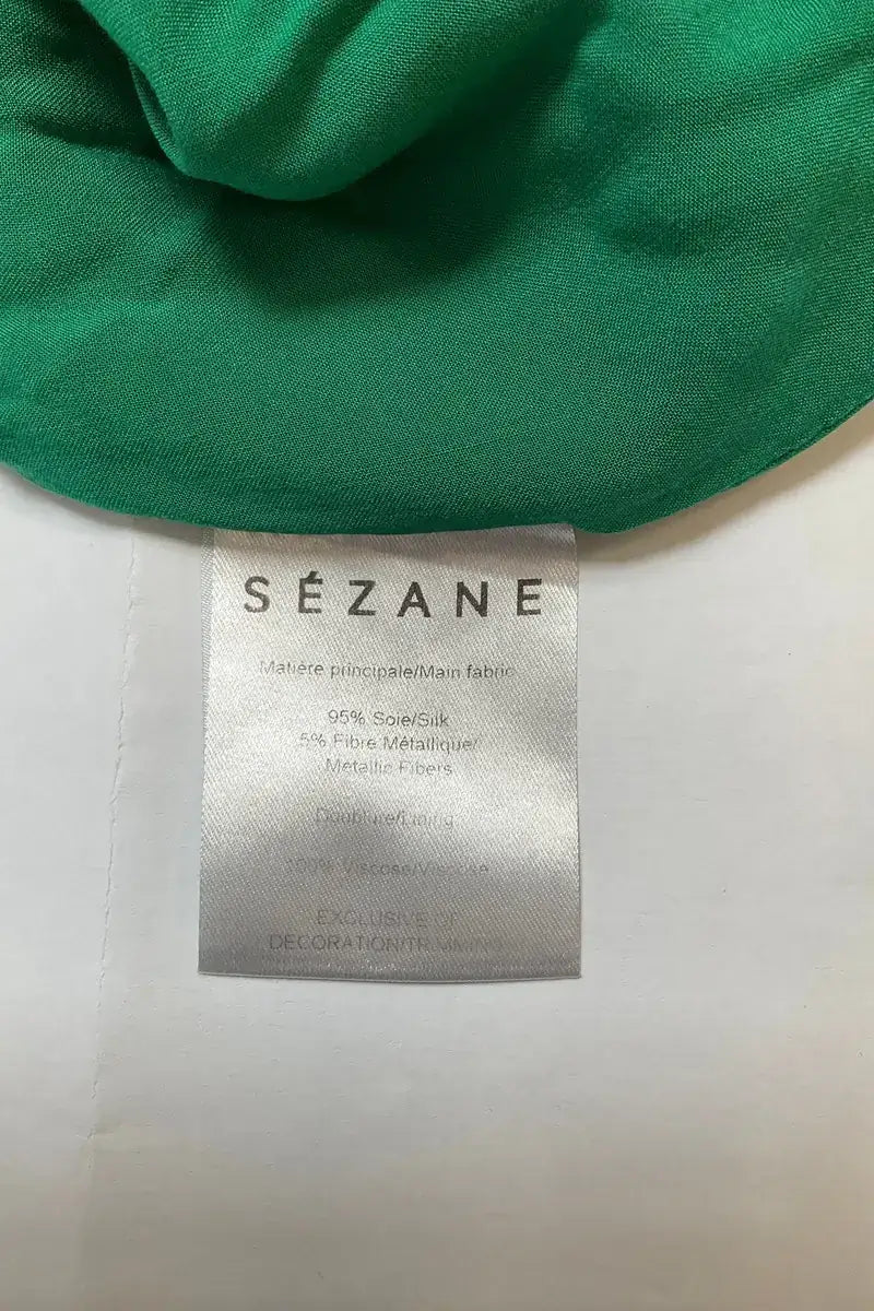 Blouse Sézane Vert en Soie