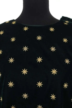 Blouse Sézane Vert en Velours